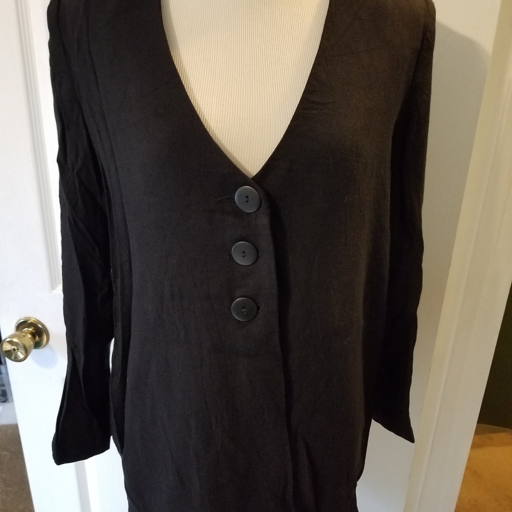Maternity black lined jacket size S